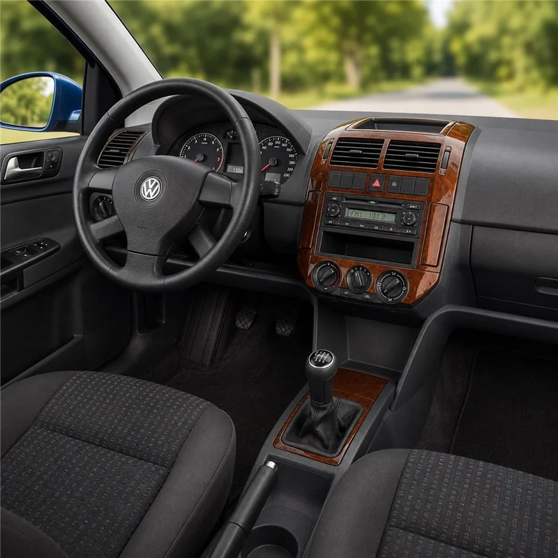 Volkswagen Polo 9N 2001-2005 kit décor tableau de bord 3D, 14 pièces