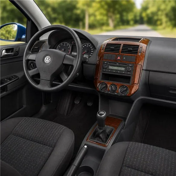 Volkswagen Polo 9N 2001-2005 kit décor tableau de bord 3D, 14 pièces