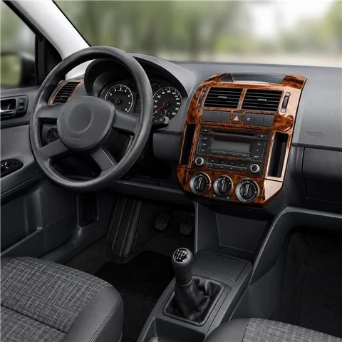 Volkswagen Polo 9N3 2005-2009 kit décor tableau de bord 3D, 15 pièces
