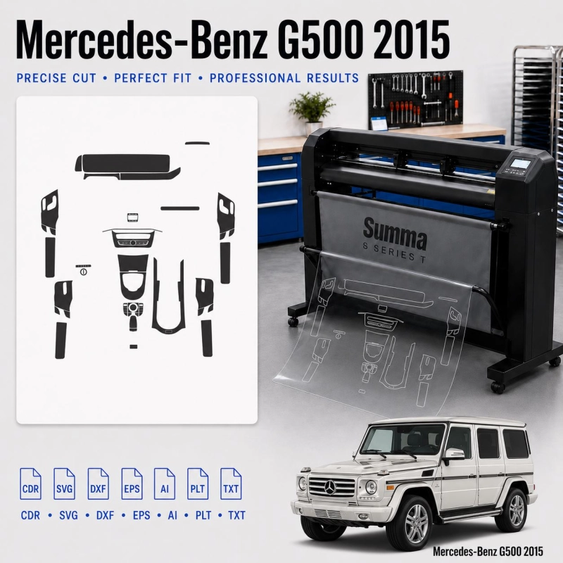 Gabarit de découpe intérieur Mercedes Benz G Class 2018 pour PPF et covering