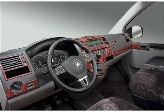 Volkswagen Carevelle T6 2009 Kit la décoration du tableau de bord 37-Pièce - 1 - habillage decor de tableau de bord