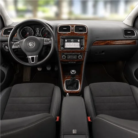 Volkswagen Polo V 6R 2009+ kit décor tableau de bord 3D, 14 pièces