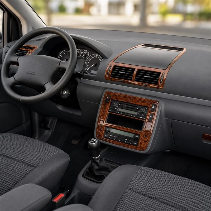Volkswagen Sharan 2000-2009 kit décor tableau de bord 3D, 24 pièces