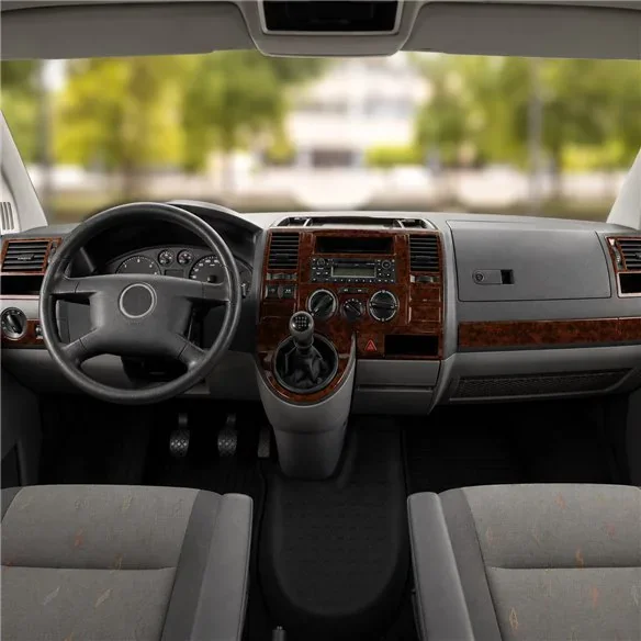 Volkswagen Transporter T5 2003-2009 kit décor tableau de bord 3D, 29 pièces
