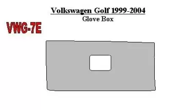 Volkswagen Golf 1999-2004 Optional lueur-boîte BD Kit la décoration du tableau de bord - 2 - habillage decor de tableau de bord