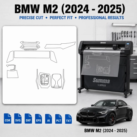 Gabarit de découpe intérieur BMW M2 2024 2025 pour PPF et covering