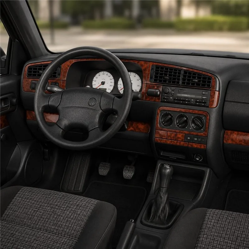 Volkswagen Vento 1995-1997 kit décor tableau de bord 3D, 23 pièces