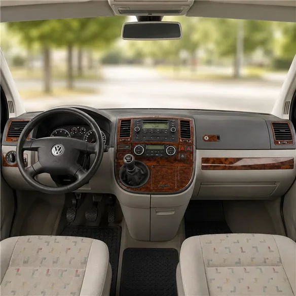 Volkswagen Multivan 2003-2010 kit décor tableau de bord 3D, 26 pièces