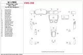 Volkswagen Jetta 2011-UP Ensemble Complet, Avec NAVI BD Kit la décoration du tableau de bord