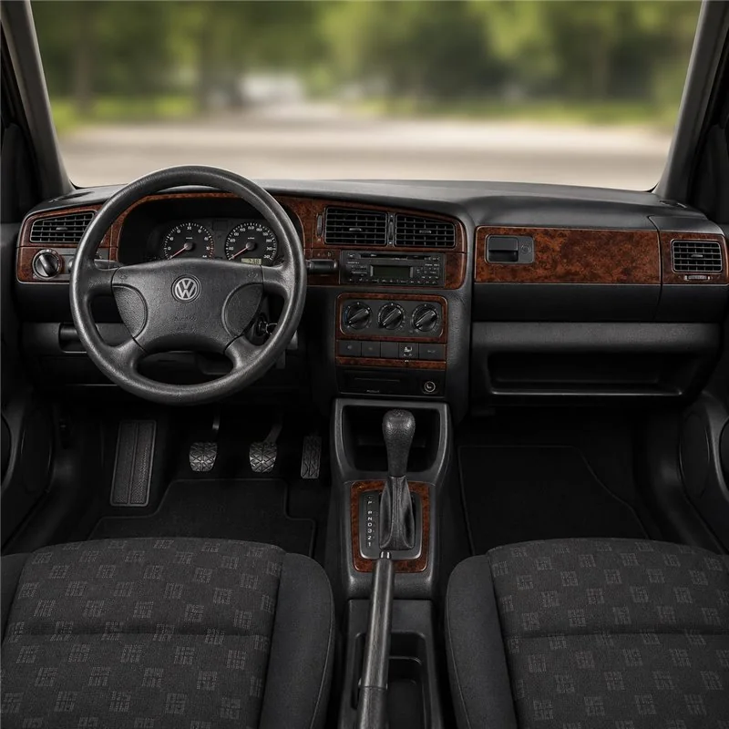 Volkswagen Golf 1994-1998 boîte auto kit décor tableau de bord 3D, 18 pièces