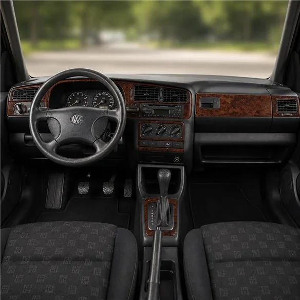 Volkswagen Golf 1994-1998 boîte auto kit décor tableau de bord 3D, 18 pièces