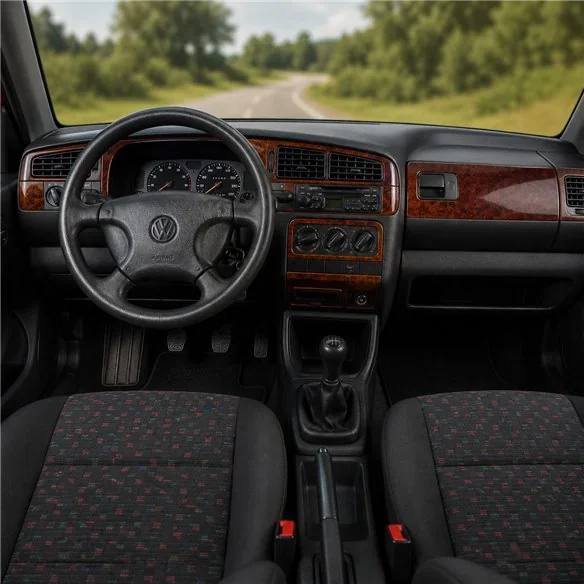 Volkswagen Golf 1994-1998 boîte manuelle kit décor tableau de bord 3D, 18 pièces