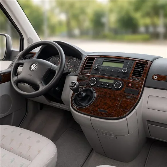 Volkswagen Multivan T5 2003-2009 kit décor tableau de bord 3D, 22 pièces