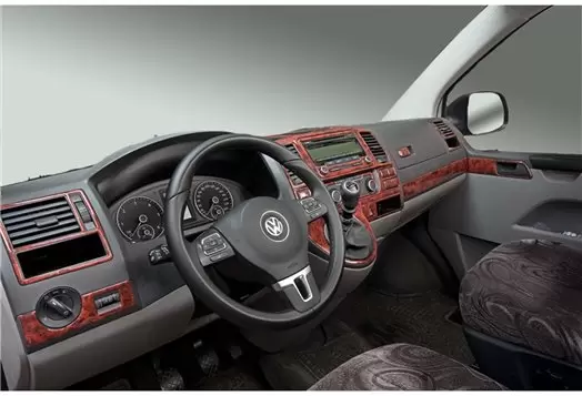 Volkswagen Transporter T6 2009 Kit la décoration du tableau de bord 37-Pièce - 1 - habillage decor de tableau de bord