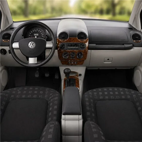 Volkswagen New Beettle 1998-2002 kit décor tableau de bord 3D, 11 pièces