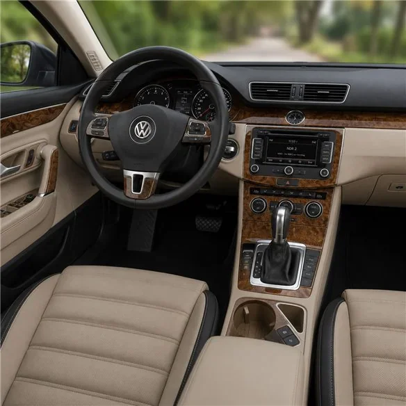 Volkswagen Passat B7 2010+ kit décor tableau de bord 3D, 17 pièces