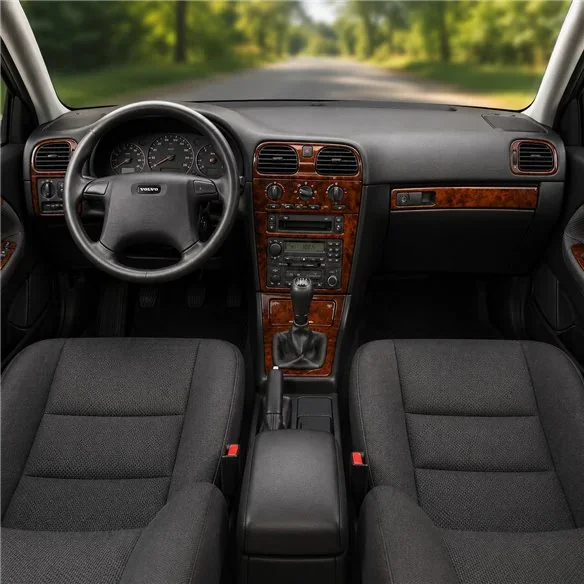 Volvo S 40-V 40 2000-2003 kit décor tableau de bord 3D, 10 pièces