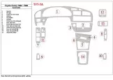 Toyota Camry 1992-1996 Boîte automatique, 14 Parts set BD Kit la décoration du tableau de bord