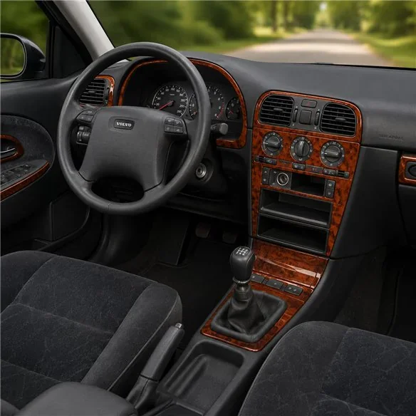 Volvo S 40-V 40 1996-2000 kit décor tableau de bord 3D, 18 pièces