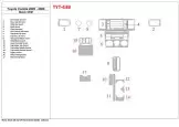 Toyota Corolla 2003-2008 OEM Compliance BD Kit la décoration du tableau de bord