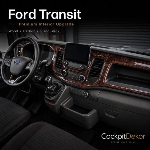 Ford New Transit 2020 3D kit décoration intérieure tableau de bord 27 pièces