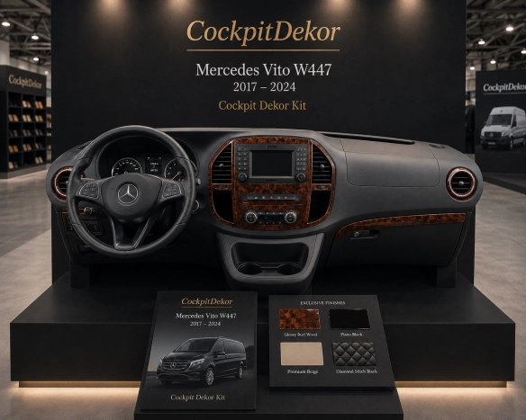 Mercedes Vito W447 2015 - à aujourd’hui 3D kit décoration intérieure tableau de bord 21 pièces