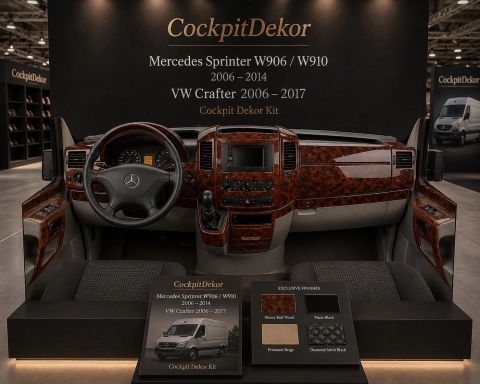 Mercedes Sprinter W906 2015 - à aujourd’hui 3D kit décoration intérieure tableau de bord 51 pièces 2