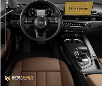 Audi A4 (B9) Pre-facelift 2015 - 2020 Digital Speedometer Audi Virtual Cockpit 12" Protection d'écran Résiste aux rayures HD tra