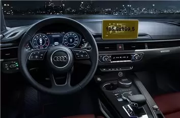 Audi A5 (8T) 2007 - 2016 Multimedia MMI 6,5" Protection d'écran Résiste aux rayures HD transparent - 1 - habillage decor de tabl