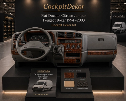 Peugeot Boxer 1994-2002 kit décor tableau de bord 3D, 32 pièces 2