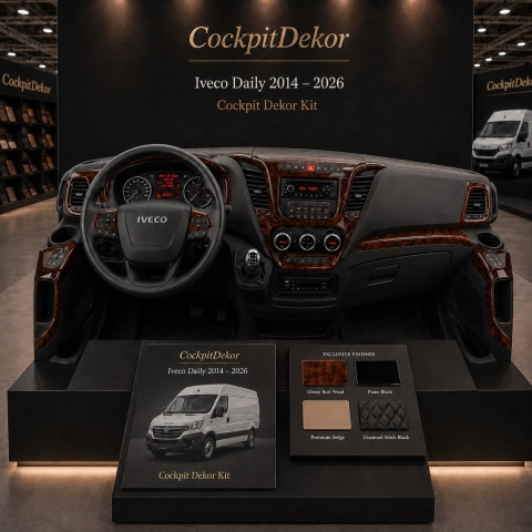 Iveco Daily 2014 - à aujourd’hui 3D kit décoration intérieure tableau de bord 38 pièces