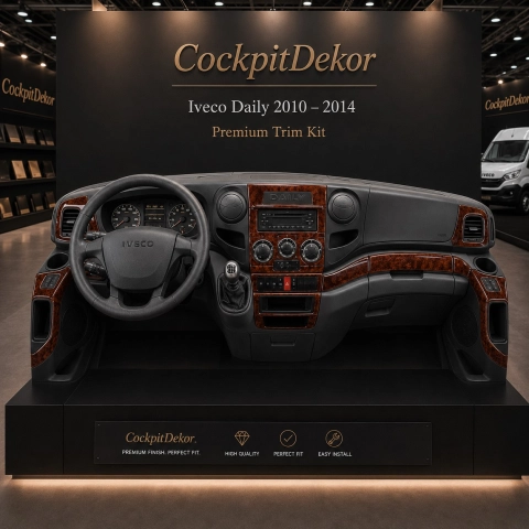 Iveco Daily 2010-2014 3D kit décoration intérieure tableau de bord 30 pièces