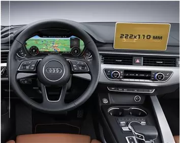 Audi A5 (F5) Pre-facelift 2016 - 2020 Digital Speedometer Protection d'écran Résiste aux rayures HD transparent - 1 - habillage 