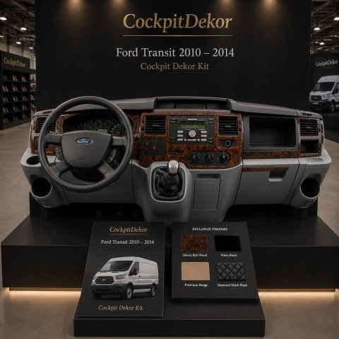Ford Transit 2010-2014 3D kit décoration intérieure tableau de bord 24 pièces