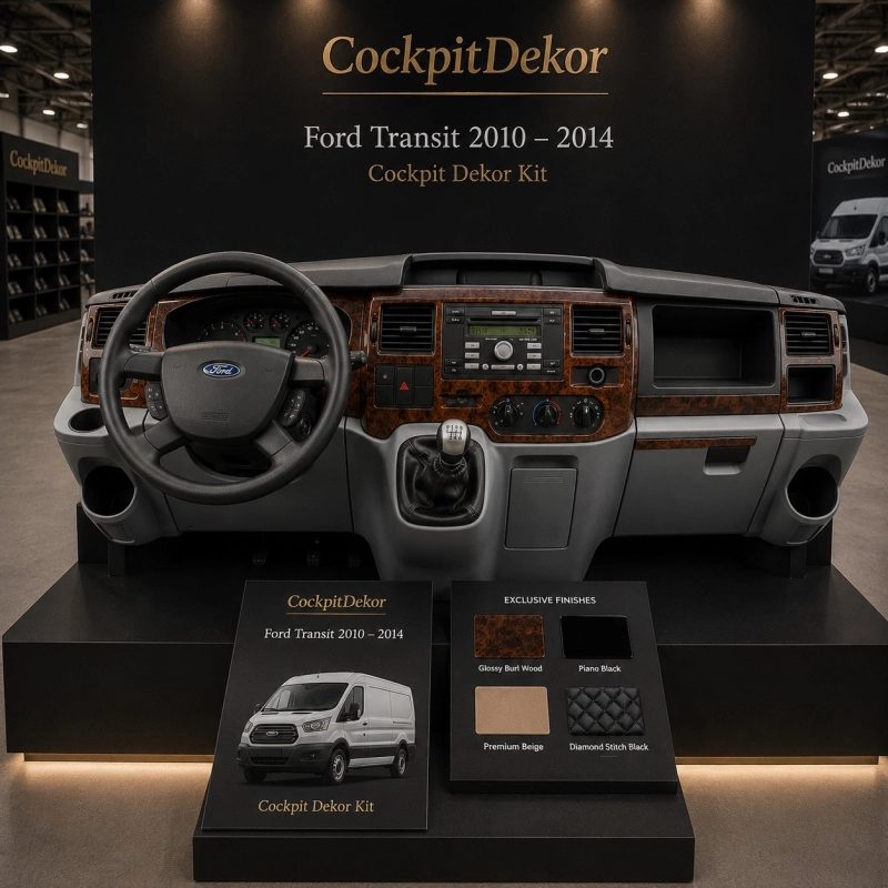 Ford Transit 2010-2014 3D kit décoration intérieure tableau de bord 24 pièces