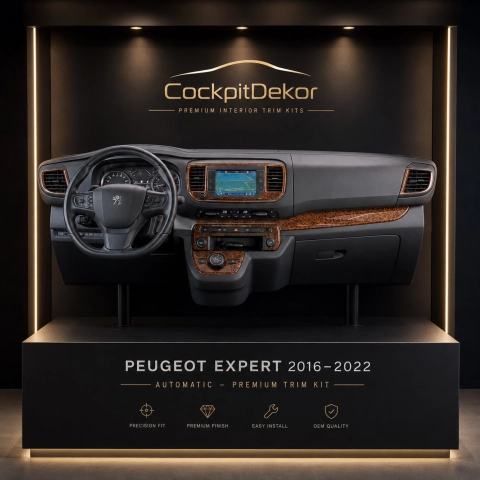 Peugeot Expert (Generation III) 2016–Present Kit Décor Intérieur Tableau de Bord 3D 20 Pièces