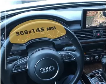 Audi A6 (?8) 2018 - Present Multimedia + Climate-Control 10,2-8,6" Protection d'écran Résiste aux rayures HD transparent - 1 - h