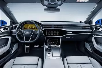 Audi A6 (?8) 2018 - Present Rear climate control Protection d'écran Résiste aux rayures HD transparent - 1 - habillage decor de 