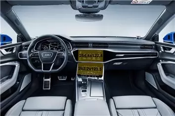Audi A7 I (4G) 2014 - 2018 Multimedia MMI 8" Protection d'écran Résiste aux rayures HD transparent - 1 - habillage decor de tabl