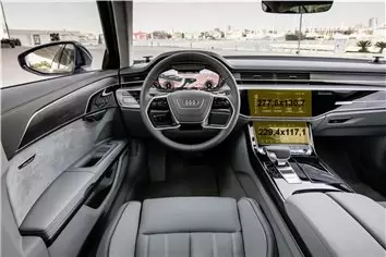 Audi A7 II (4K) 2017 - Present Rear climate control Protection d'écran Résiste aux rayures HD transparent - 1 - habillage decor 