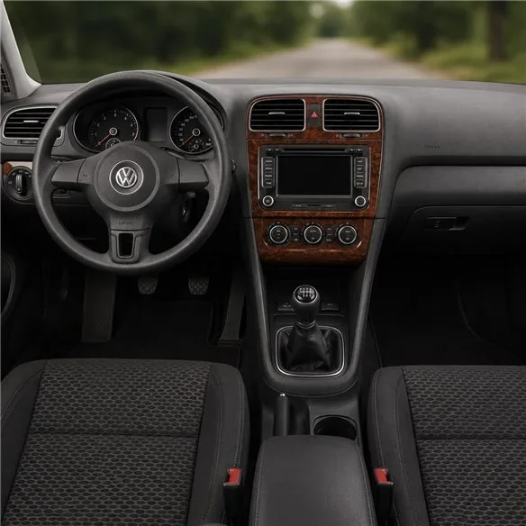 Volkswagen Golf VI 2008+ kit décor tableau de bord 3D, 15 pièces