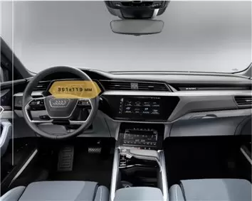 Audi E-tron 2018 - Present Digital Speedometer 12,3" Protection d'écran Résiste aux rayures HD transparent - 1 - habillage decor