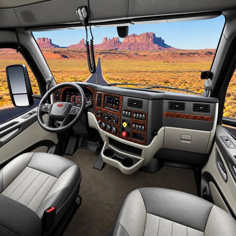 Peterbilt 579 camion - année 2013-2021 style cabine intérieure complet kit décoration intérieure tableau de bord