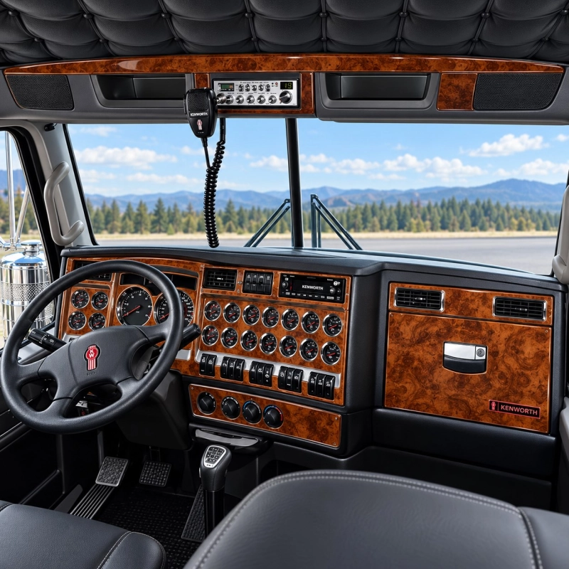 Kenworth W990 camion- année 2019-2026 kit décoration intérieure tableau de bord Original Selection