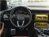 Audi Q7 II (4M) Facelift 2019- Present Multimedia + Climate-Control 10,1-8,6" Protection d\'écran Résiste aux rayures HD transpar