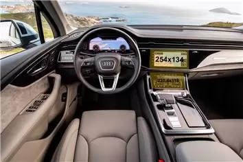 Audi Q7 II (4M) Pre-facelift 2016 - 2019 Multimedia 7" Protection d'écran Résiste aux rayures HD transparent - 1 - habillage dec