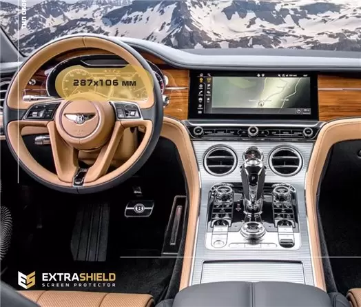 Bentley Bentayga 2020 - Present Rear climate control Protection d'écran Résiste aux rayures HD transparent - 1 - habillage decor