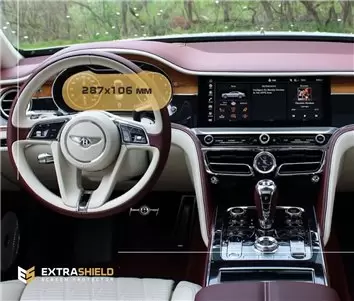 Bentley Continental GT 2012 - 2017 Multimedia 8" Protection d'écran Résiste aux rayures HD transparent