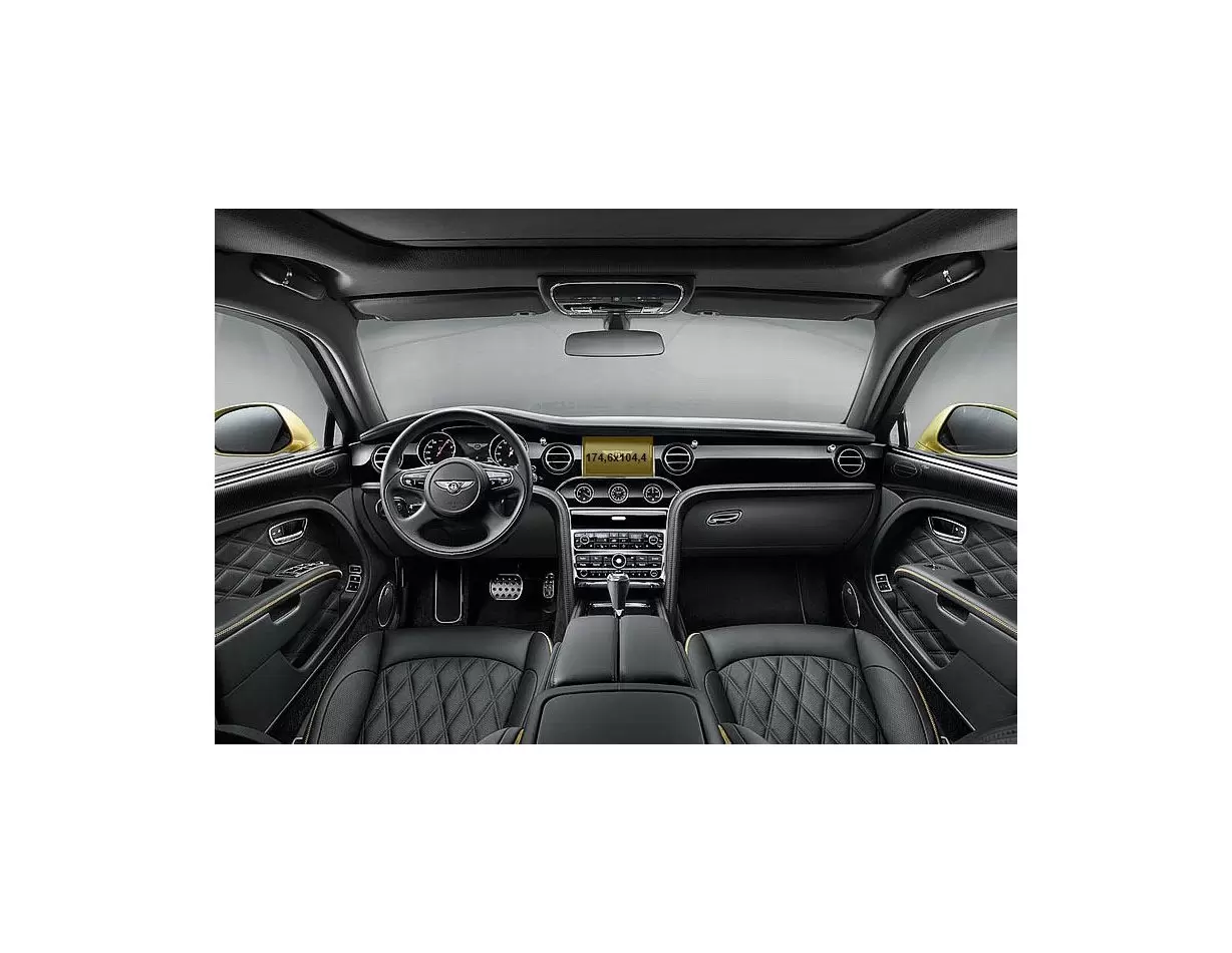 Bentley Flying Spur 2019 - Present climate-control Protection d'écran Résiste aux rayures HD transparent - 1 - habillage decor d