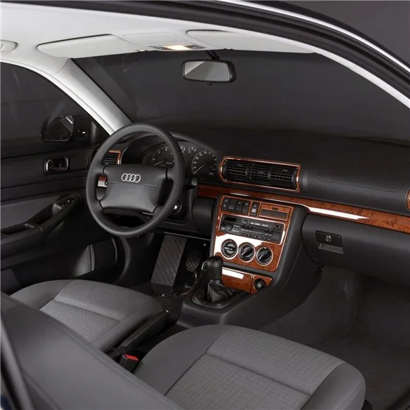 Audi A4 B5 Typ 8D 1994-1999 kit décor tableau de bord 3D, 7 pièces